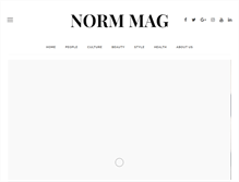 Tablet Screenshot of normmag.com